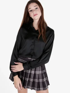 Solada Camicia donna a maniche lunghe effetto raso