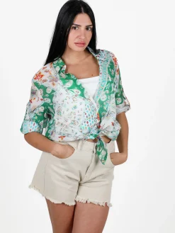 Solada Camicia donna a maniche lunghe con stampe