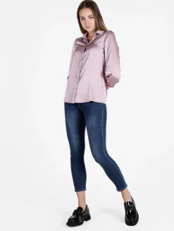 Solada Camicia donna a maniche lunghe effetto raso