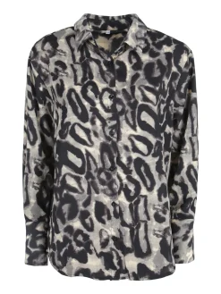 Solada Camicia donna animalier a maniche lunghe
