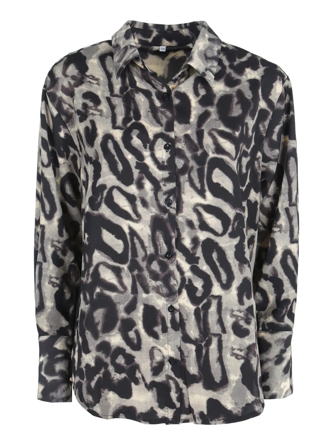 Solada Camicia donna animalier a maniche lunghe
