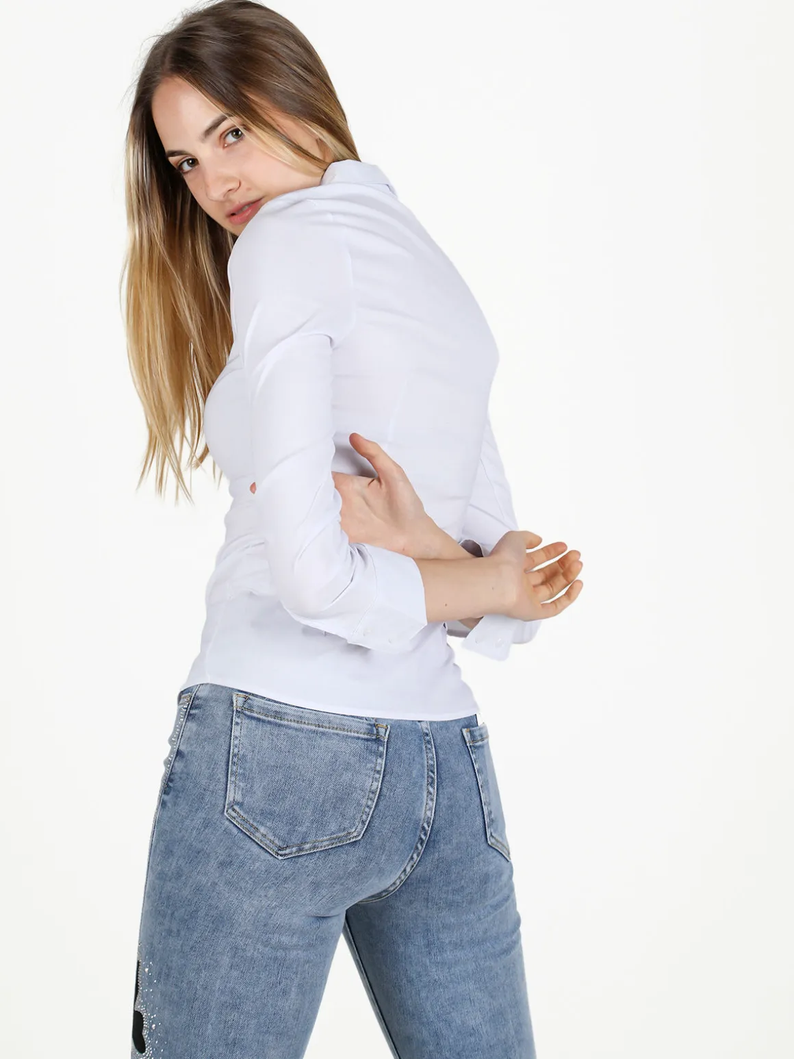 Solada Camicia donna classica stretch a maniche lunghe