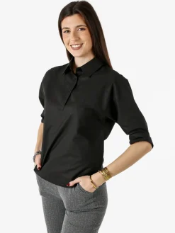 Solada Camicia donna con maniche a 3/4 - nero