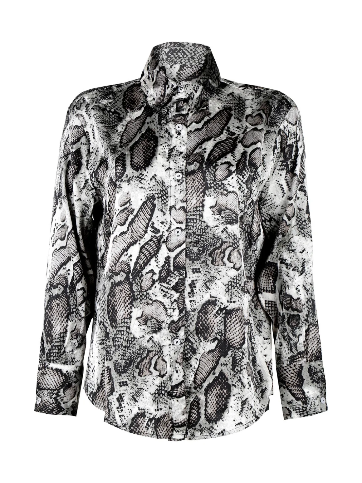 Solada Camicia donna con stampa animalier a maniche lunghe