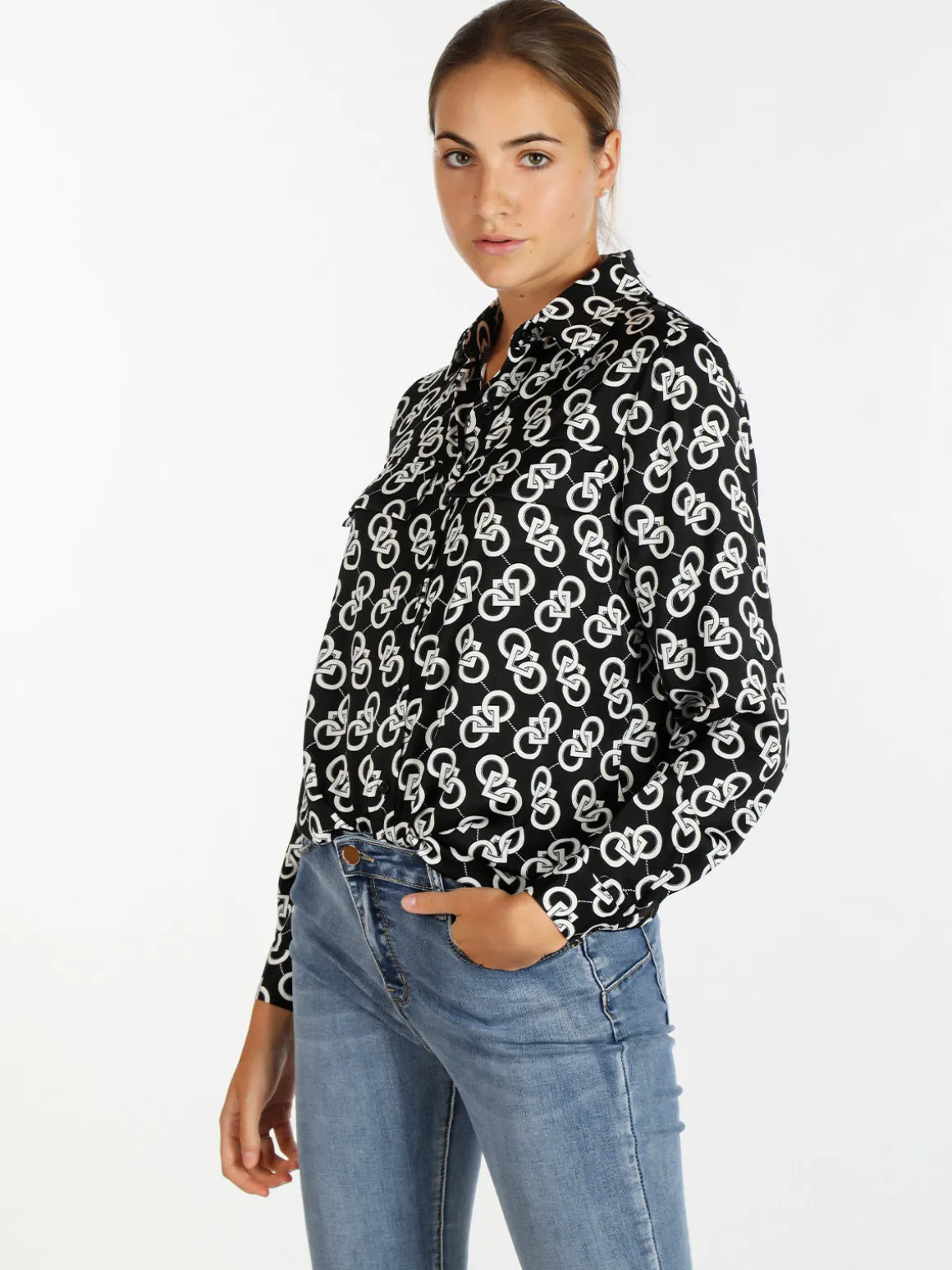 Solada Camicia donna con stampa bicolor