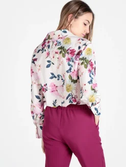 Solada Camicia donna fiorata a maniche lunghe