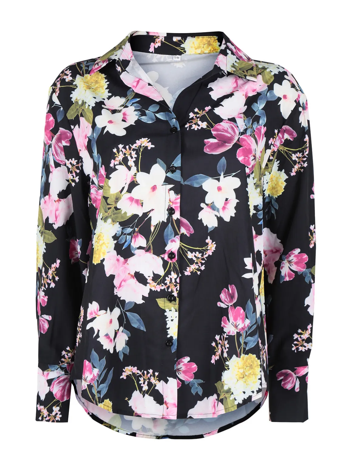 Solada Camicia donna fiorata a maniche lunghe