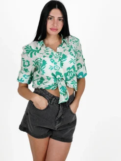 Solada Camicia donna in misto cotone con stampe