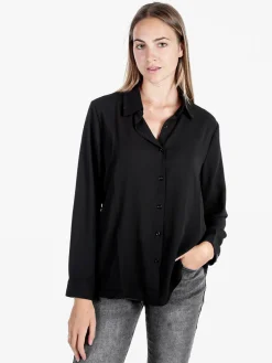 Solada Camicia donna leggera a maniche lunghe - nero