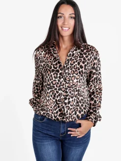 Solada Camicia donna maculata a maniche lunghe