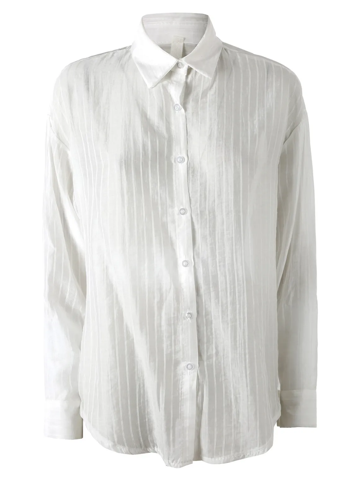 Solada Camicia donna oversize a maniche lunghe - bianco