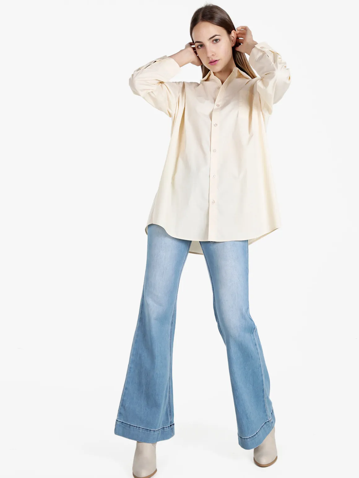 Solada Camicia donna oversize con taschino