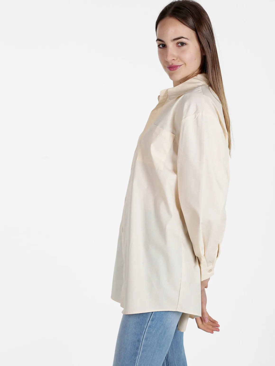 Solada Camicia donna oversize con taschino