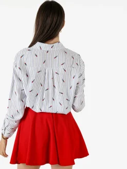 Solada Camicia donna rigata a maniche lughe - multicolore
