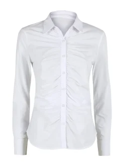 Solada Camicia donna slim a maniche lunghe - bianco