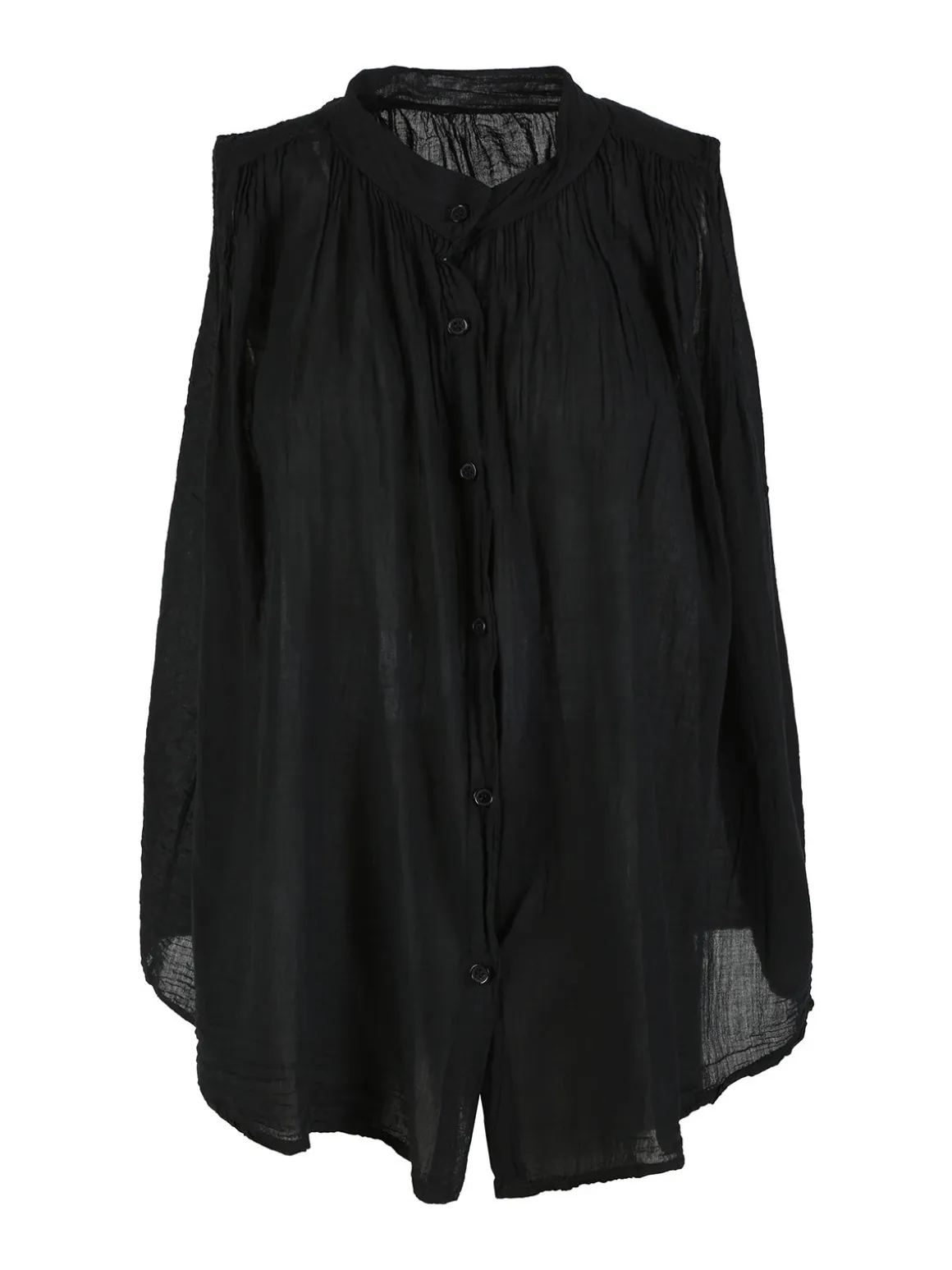 Solada Camicia donna smanicata in cotone - nero
