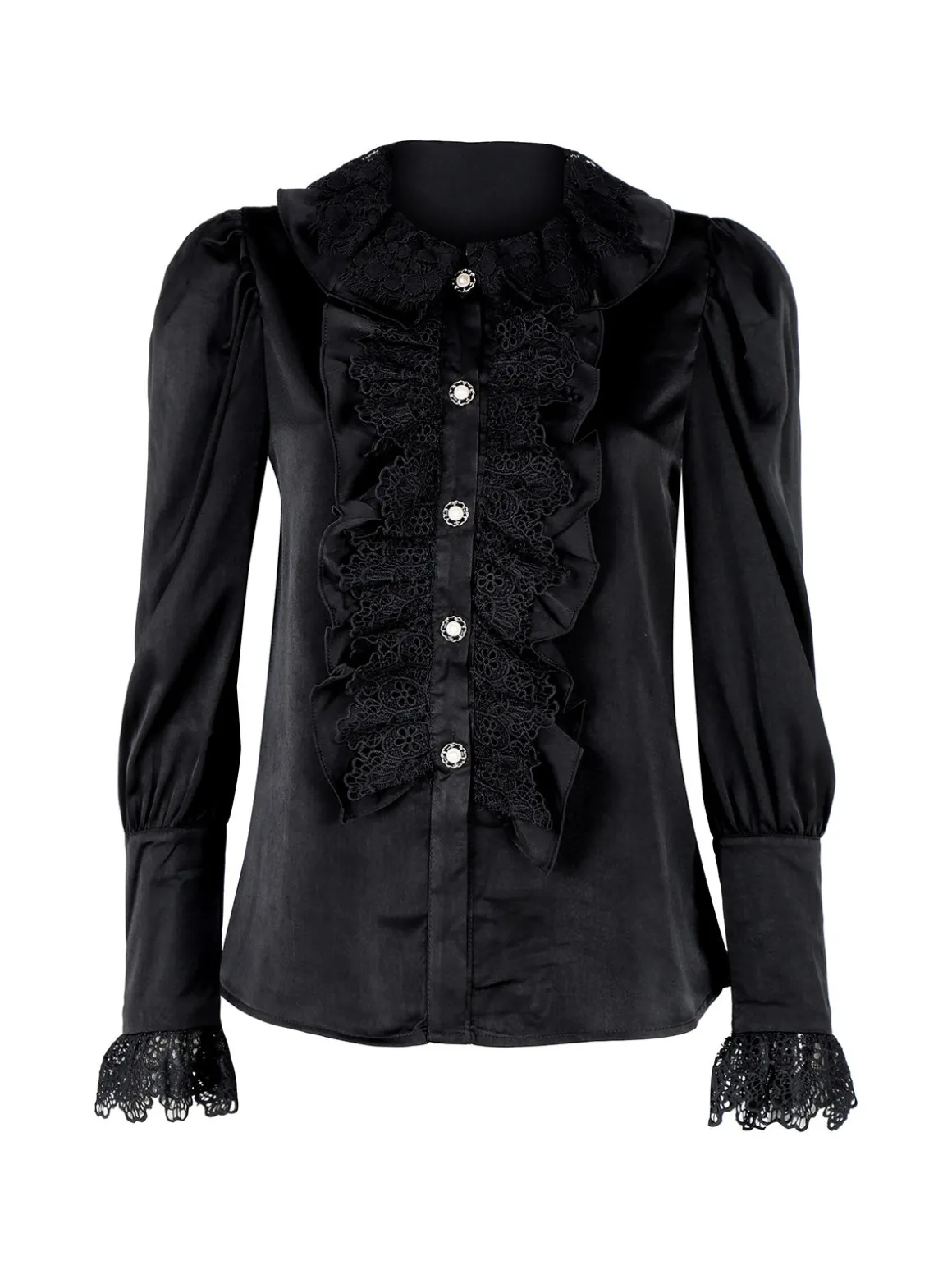 Solada Camicia elegante da donna con rouge in pizzo