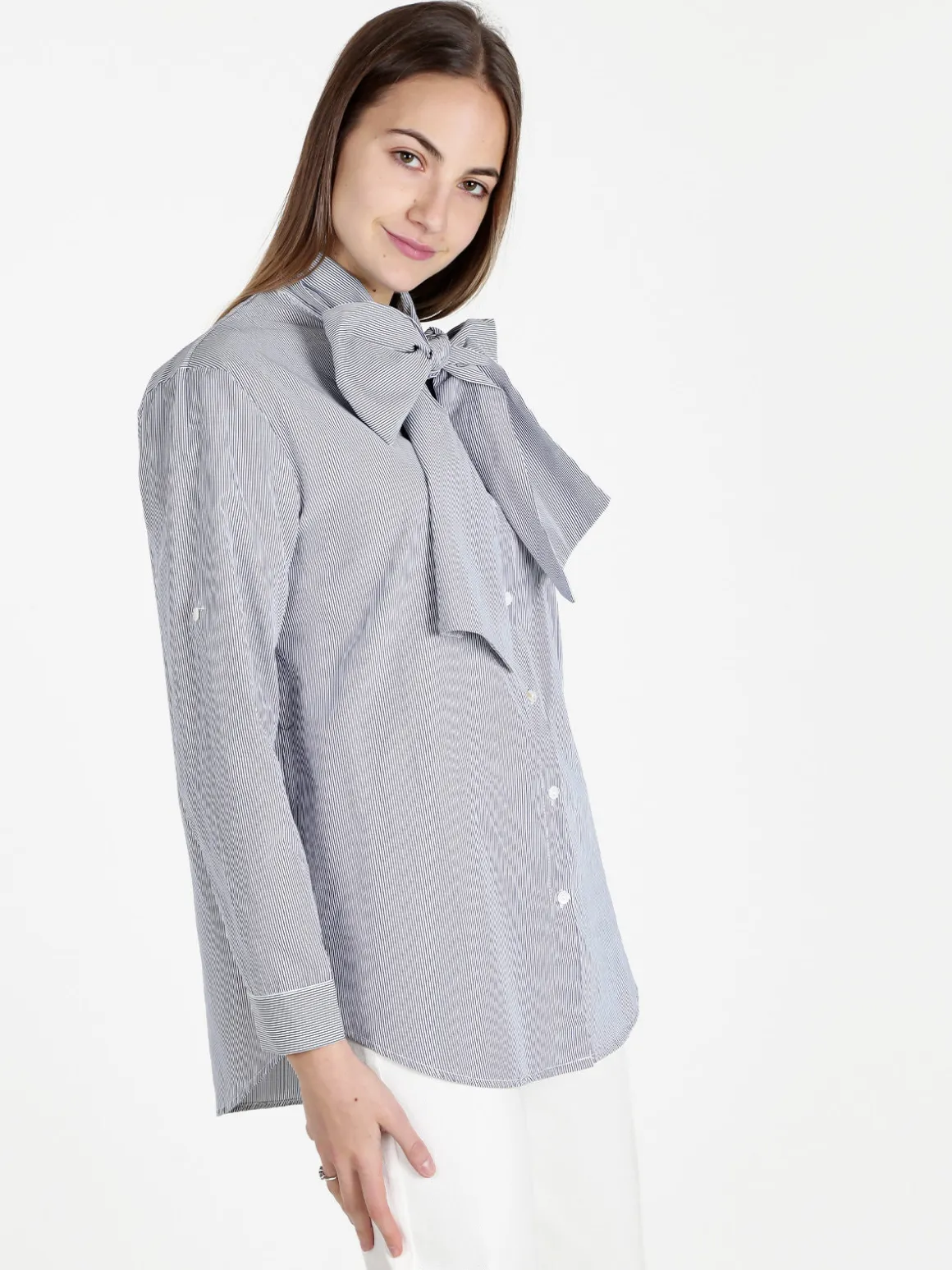 Solada Camicia rigata da donna a maniche lunghe