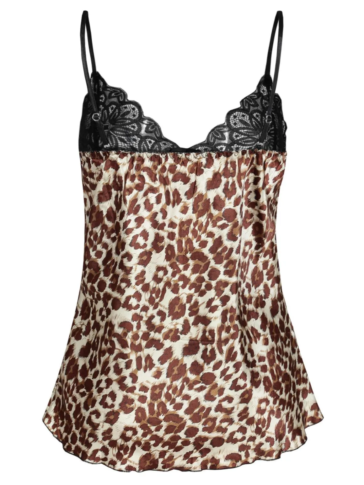 Solada Canotta intima leopardata con pizzo