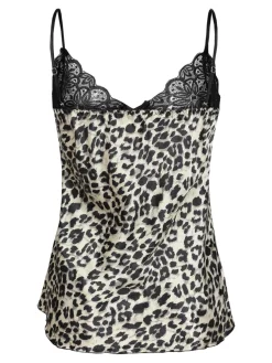 Solada Canotta intima leopardata con pizzo