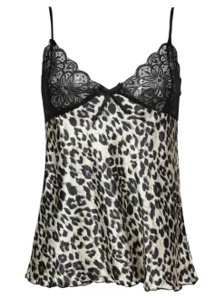 Solada Canotta intima leopardata con pizzo
