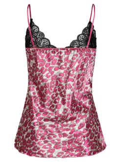 Solada Canotta intima leopardata con pizzo