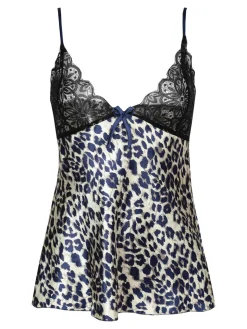 Solada Canotta intima leopardata con pizzo