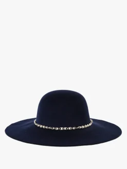 Solada Cappello a tesa larga con perle