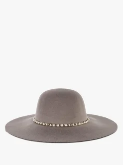 Solada Cappello a tesa larga con perle