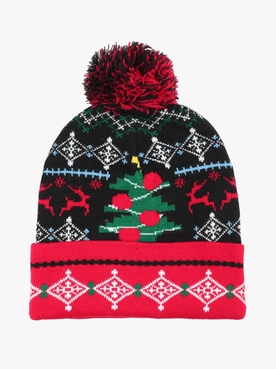 Solada Cappello di Natale in maglia con pom pon