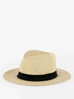 Solada Cappello panama di carta con nastro
