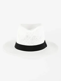 Solada Cappello panama di carta con nastro