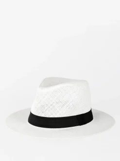 Solada Cappello panama di carta con nastro