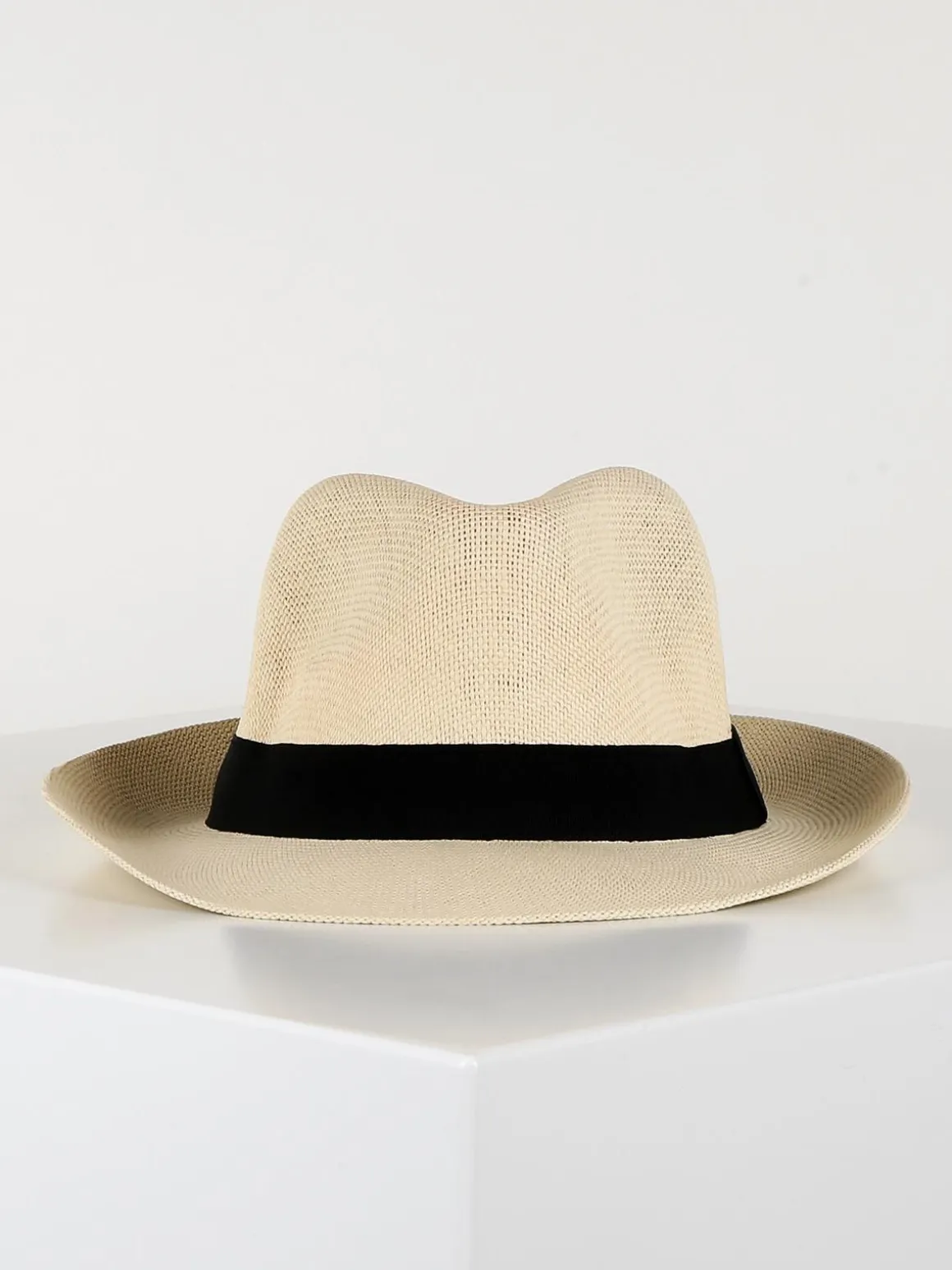 Solada Cappello panama di carta con nastro