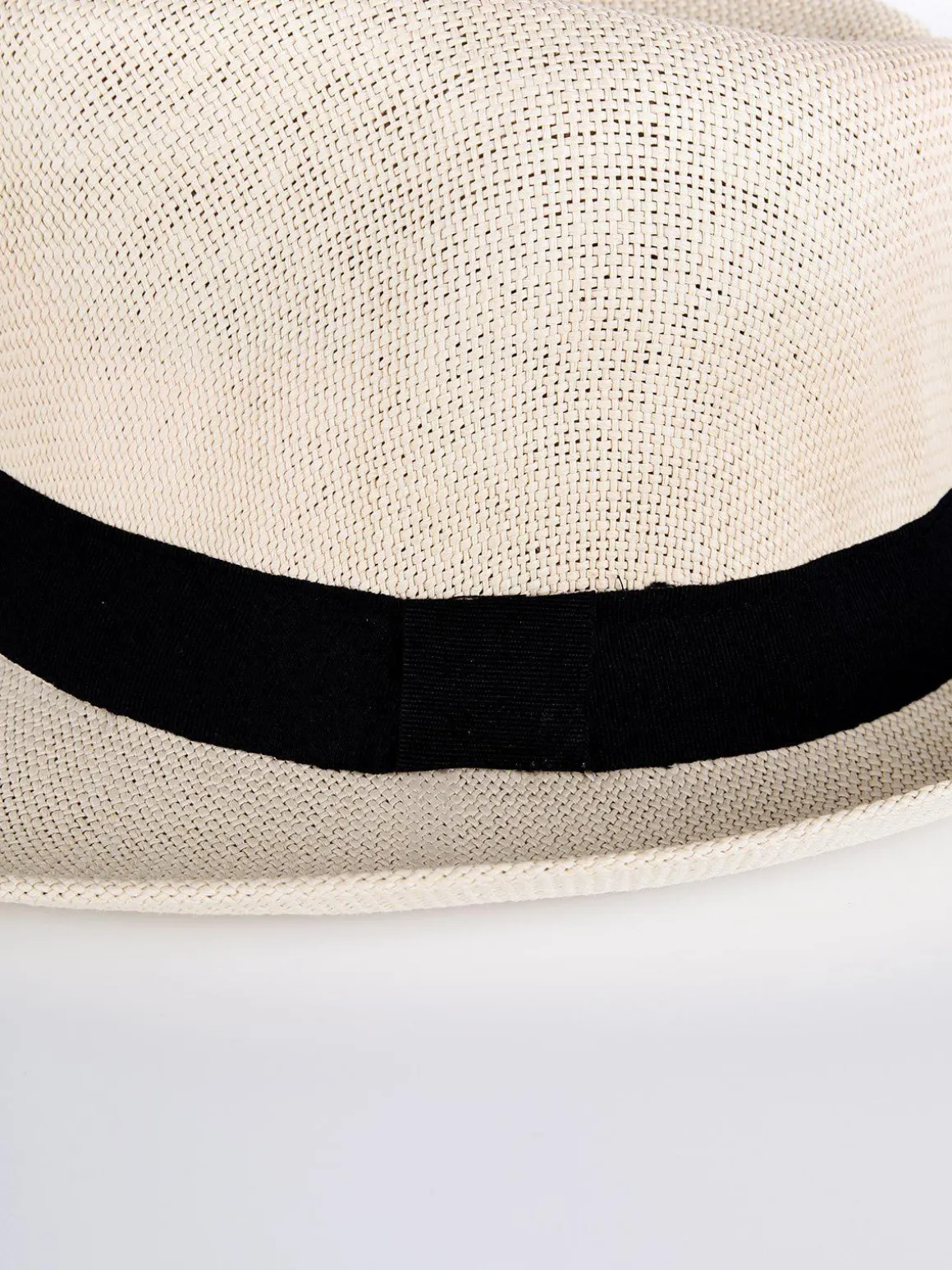 Solada Cappello panama di carta con nastro