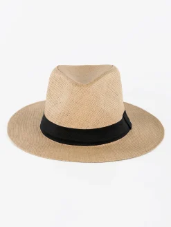 Solada Cappello panama di carta con nastro