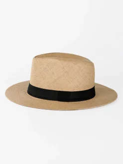 Solada Cappello panama di carta con nastro
