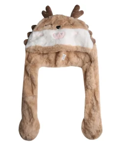 Solada Cappello peloso con orecchie - cammello