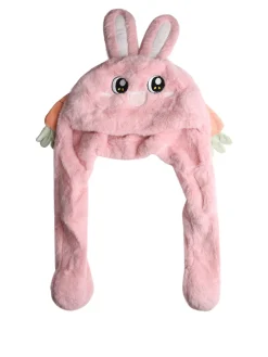 Solada Cappello peloso con orecchie - rosa