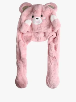 Solada Cappello peloso con orecchie - rosa