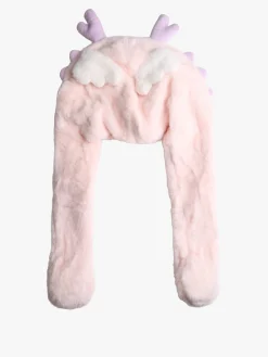 Solada Cappello peloso con orecchie - rosa