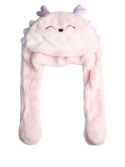 Solada Cappello peloso con orecchie - rosa