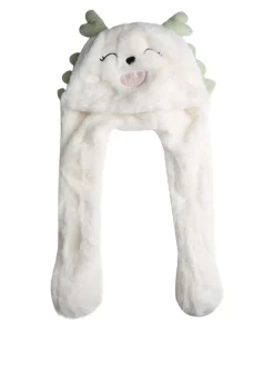 Solada Cappello peloso con orecchie - bianco
