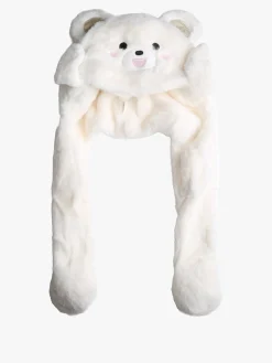 Solada Cappello peloso con orecchie - bianco