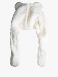 Solada Cappello peloso con orecchie - bianco