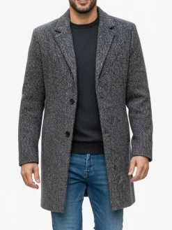 Solada Cappotto classico da uomo effetto lana