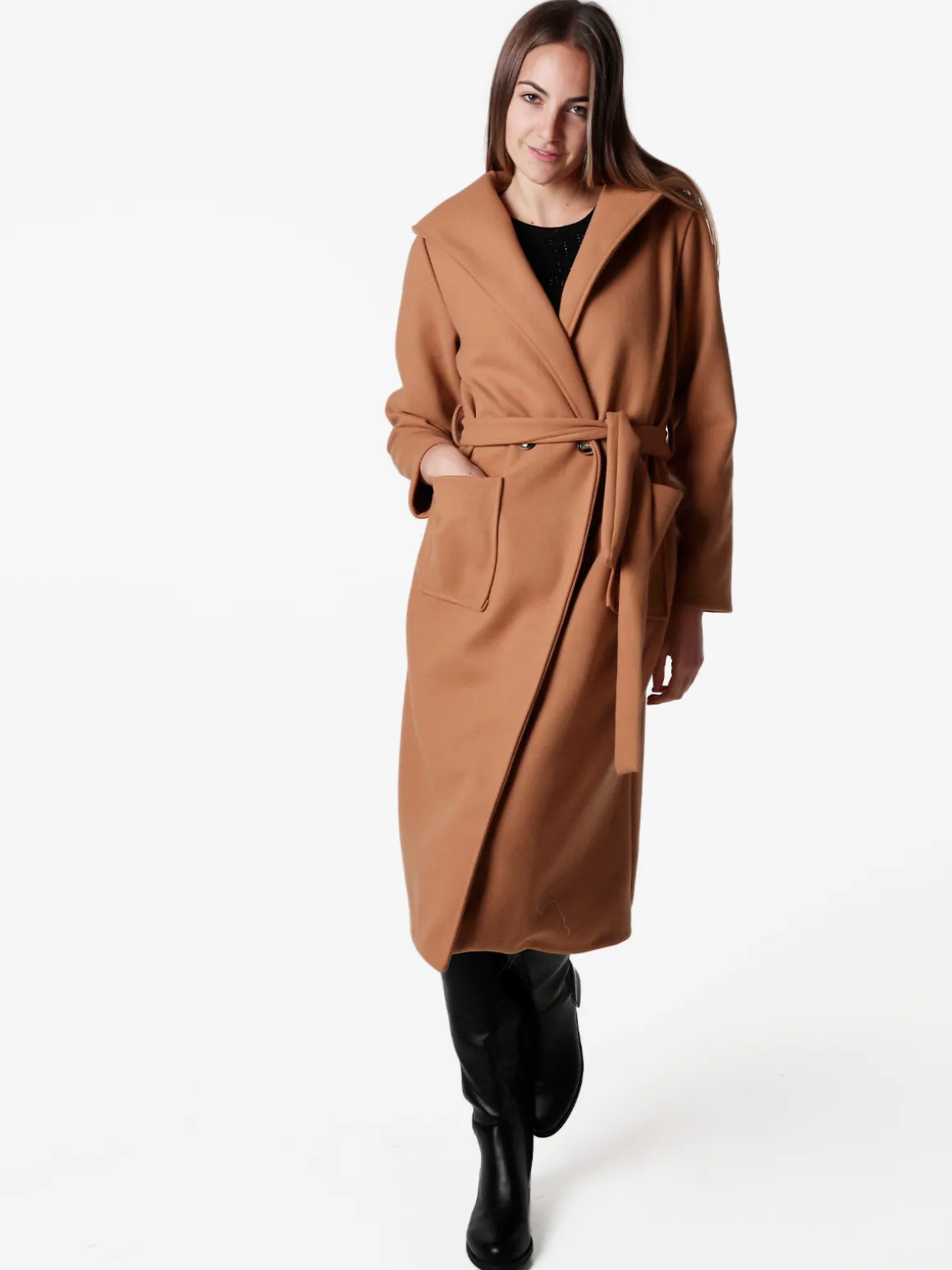 Solada Cappotto classico donna con cappuccio