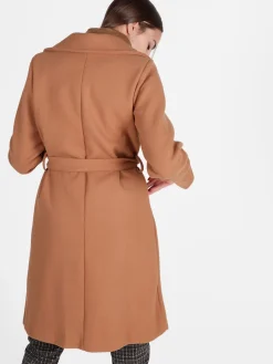 Solada Cappotto donna con cintura e bottoni a doppiopetto