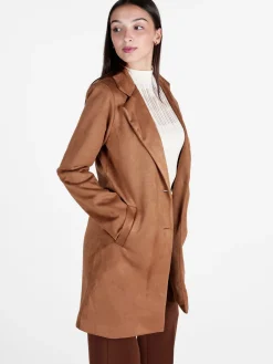 Solada Cappotto donna in tessuto scamosciato