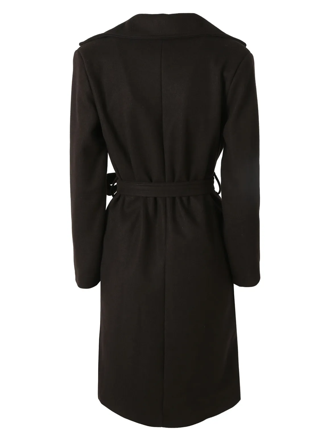 Solada Cappotto donna midi a doppiopetto - moro
